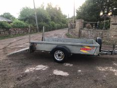 BATESON SINGLE AXLE TRAILER, COMES WITH SPARE WHEEL, 8FT X 5FT, ONE OWNER FROM NEW *NO VAT*