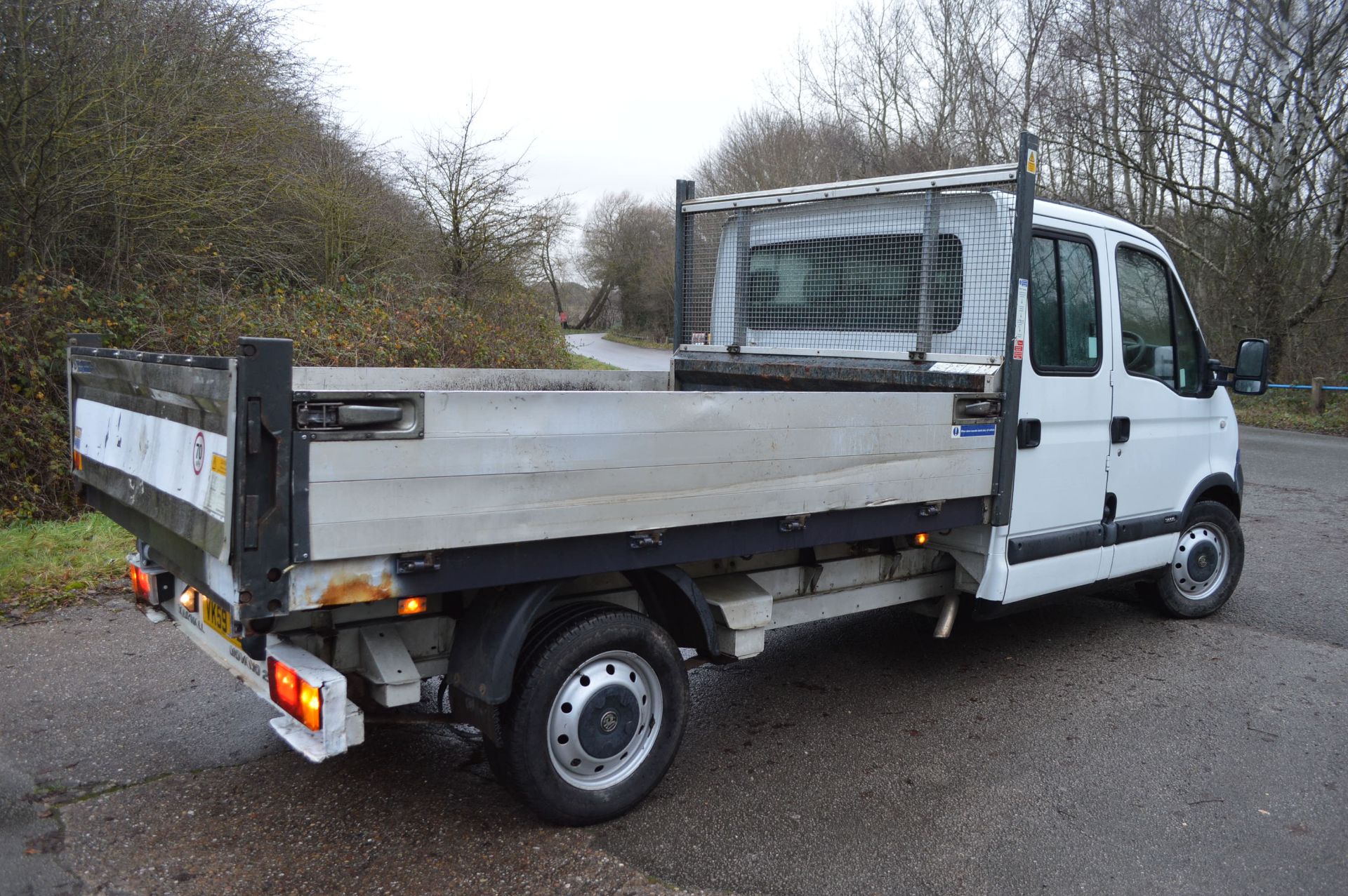 2009/59 REG VAUXHALL MOVANO 3500 CDTI LWB DOUBLE CAB TIPPER, SHOWING 2 FORMER KEEPERS *NO VAT* - Image 6 of 18