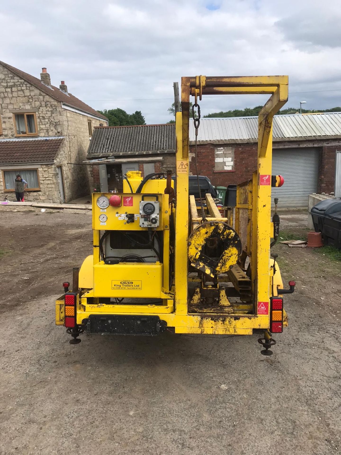 KING CABLE RECOVERY EXTRACTOR WINCH, MODEL KING / BT P / PACK, YEAR 2013, TOWABLE TRAILER *NO VAT* - Image 5 of 13