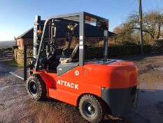 2019 BRAND NEW & UNUSED ATTACK AK35 3 TON DIESEL FORKLIFT C/W DUPLEX MAST CANOPY *PLUS VAT*