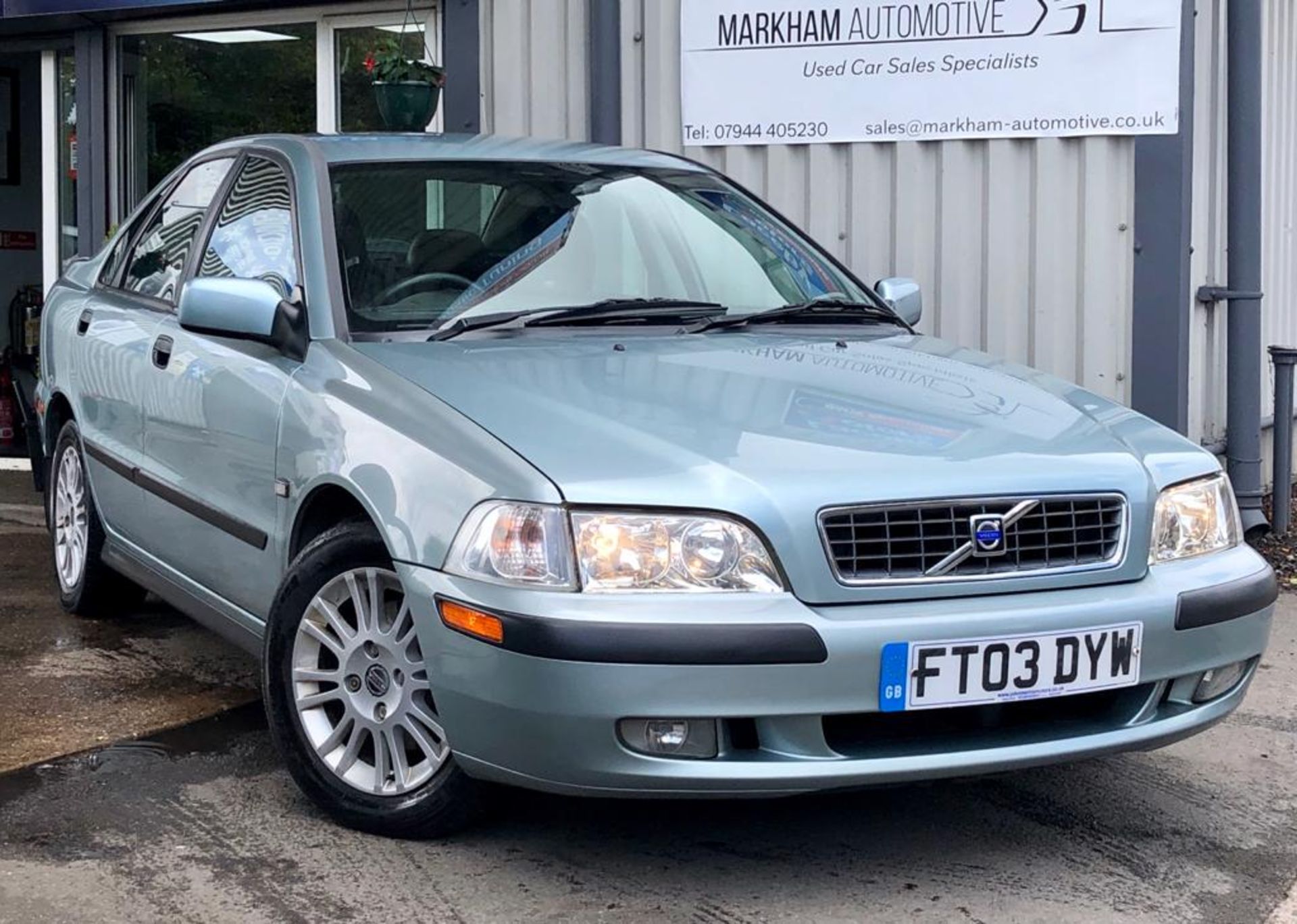 2003/03 REG VOLVO S40 S 1.6 PETROL 4 DOOR SALOON GREEN, SHOWING 3 FORMER KEEPERS *NO VAT*