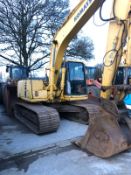 KOMATSU PC130-6 TRACKED CRAWLER EXCAVATOR, 2 X DIGGING BUCKETS, ALL IN WORKING ORDER *PLUS VAT*