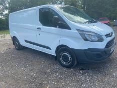 2013/63 REG FORD TRANSIT CUSTOM 290 ECO-TECH 125 PS 2.2 DIESEL PANEL VAN, SHOWING 0 FORMER KEEPERS