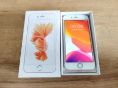 APPLE IPHONE 6S 32GB ROSE GOLD, LOCKED TO EE SMARTPHONE, BATTERY HEALTH 87% *NO VAT*
