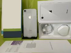 IMMACULATE! APPLE IPHONE 8 64GB WHITE / SILVER, UNLOCKED SMARTPHONE, BATTERY HEALTH 93% *NO VAT*