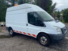 2013/13 REG FORD TRANSIT 100 T350 RWD 2.2 DIESEL WHITE PANEL VAN, SHOWING 0 FORMER KEEPERS *PLUS VAT