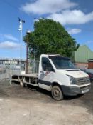 2013/13 REG VOLKSWAGEN CRAFTER CR50 TDI 143 2.0 DIESEL WHITE RECOVERY, SHOWING 1 FORMER KEEPER