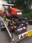 2008/2009 KUBOTA COMPACT TRACTOR, C/W 2 REAR ATTACHMENTS, ROTAVATOR, GRASS TOPPER CUTTER *NO VAT*