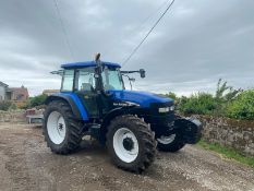 NEW HOLLAND TM120 TRACTOR, 4 WHEEL DRIVE, LOW HOURS ONLY 6128 GENUINE, MANUAL GEARBOX *PLUS VAT*