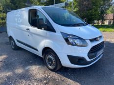 2016/66 REG FORD TRANSIT CUSTOM 270 2.0 DIESEL WHITE PANEL VAN, SHOWING 0 FORMER KEEPERS *PLUS VAT*