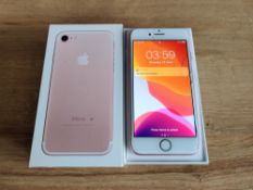 APPLE IPHONE 7 32GB ROSE GOLD UNLOCKED SMARTPHONE, BATTERY HEALTH 83% *NO VAT*