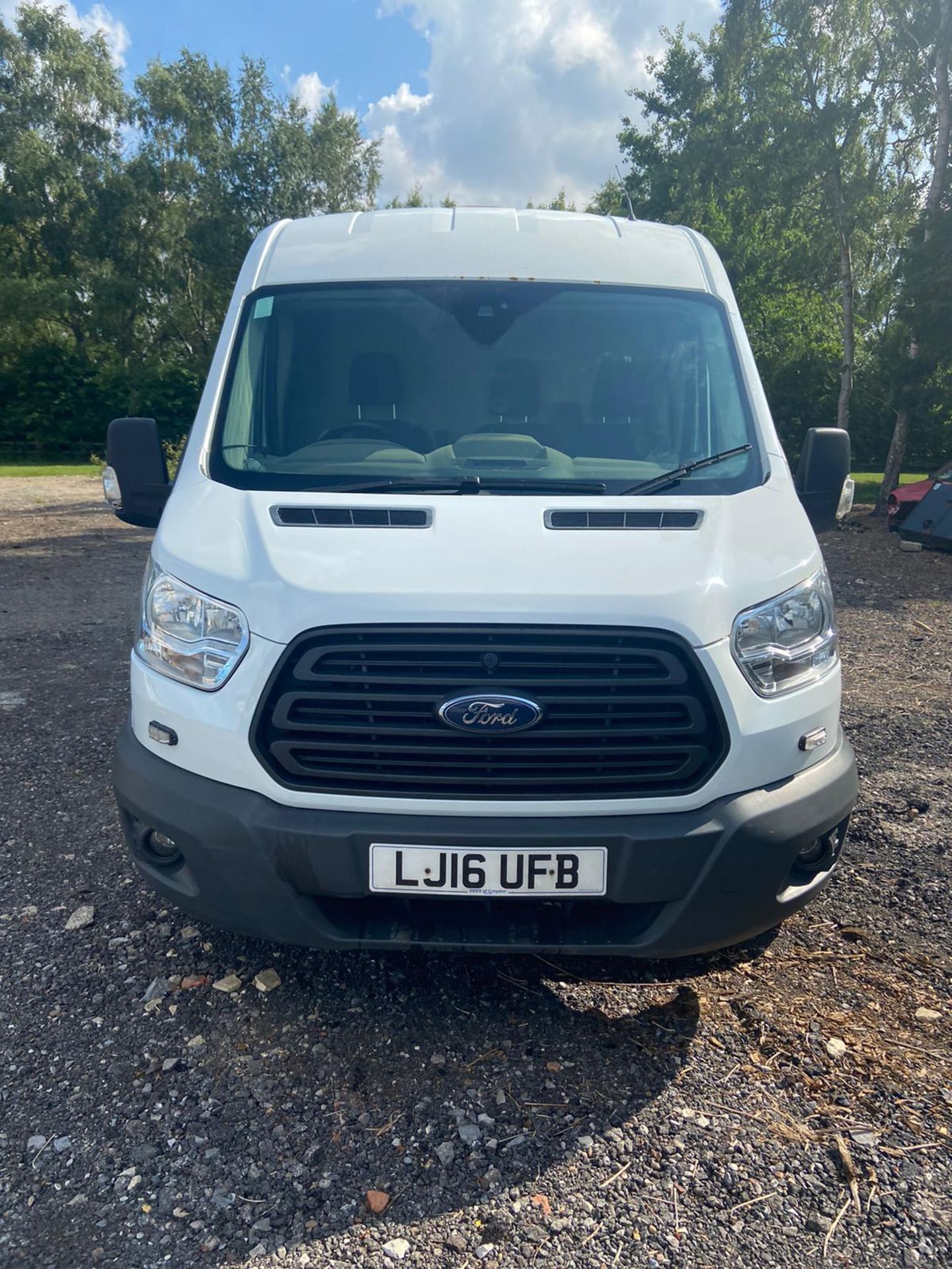 2016/16 REG FORD TRANSIT 350 LWB 2.2 DIESEL WHITE PANEL VAN, SHOWING 0 FORMER KEEPERS *PLUS VAT* - Image 2 of 9