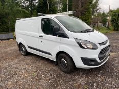 2014/64 REG FORD TRANSIT CUSTOM 270 ECO-TECH 2.2 DIESEL PANEL VAN WHITE, SHOWING 0 FORMER KEEPERS