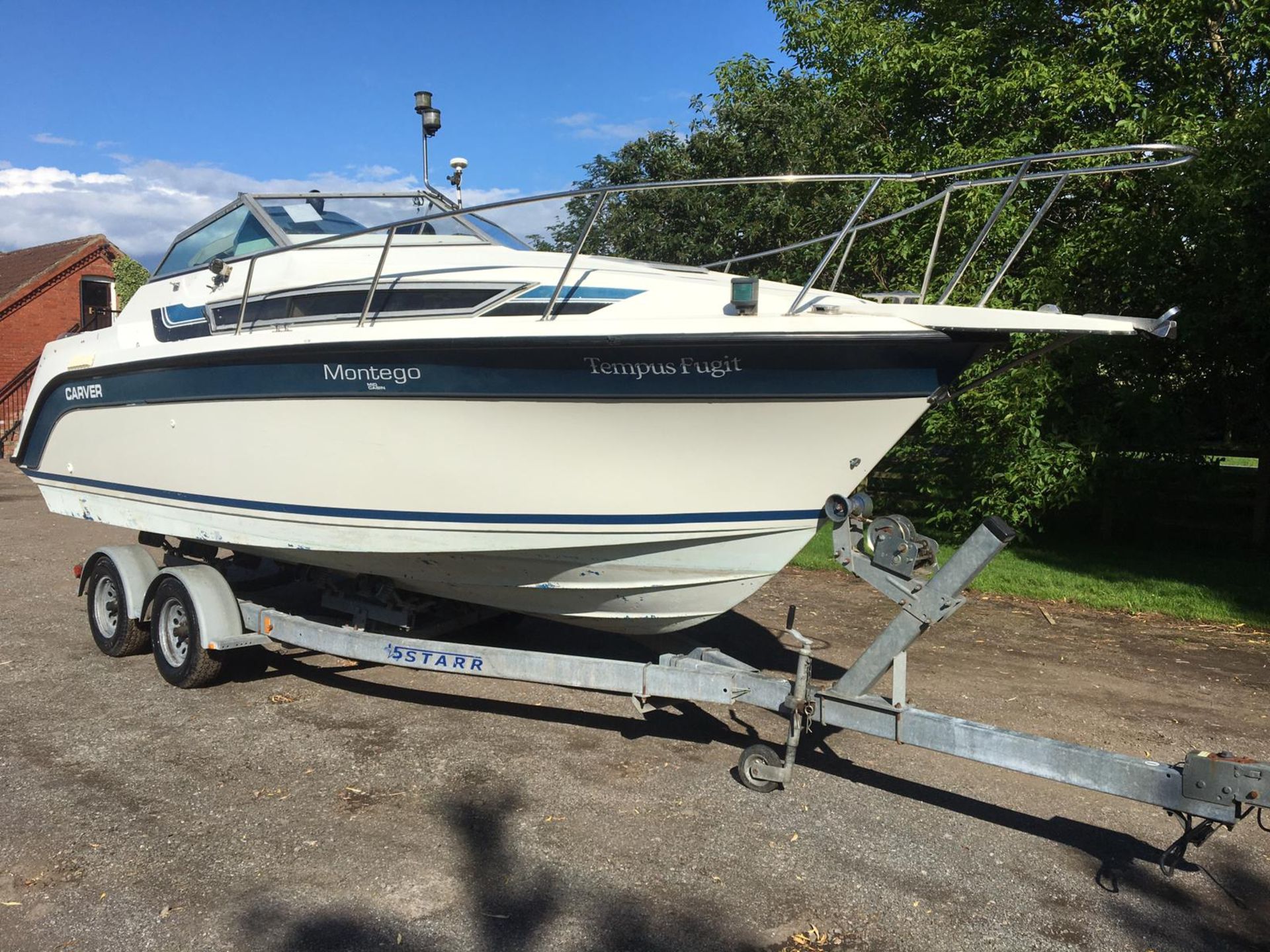 CARVER MONTEGO TEMPUS FUGIT BOAT, VOLVO 4 CYLINDER PENTERA, 4 BIRTH, GPS/ LOG, HOB, STOVE *NO VAT*