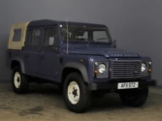 2011/11 REG LAND ROVER DEFENDER 110 TD DCB 2.4 DIESEL PICK-UP, SHOWING 1 FORMER KEEPER *NO VAT*