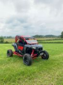 2018/68 REG POLARIS RZR 1000xp BLACK / RED BUGGY PETROL, SHOWING 1 FORMER KEEPER *NO VAT*