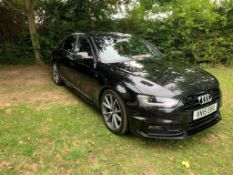 2015/15 REG AUDI A4 S LINE BLACK EDITION PLUS TDI CVT AUTOMATIC 2.0 DIESEL BLACK 4 DOOR SALOON