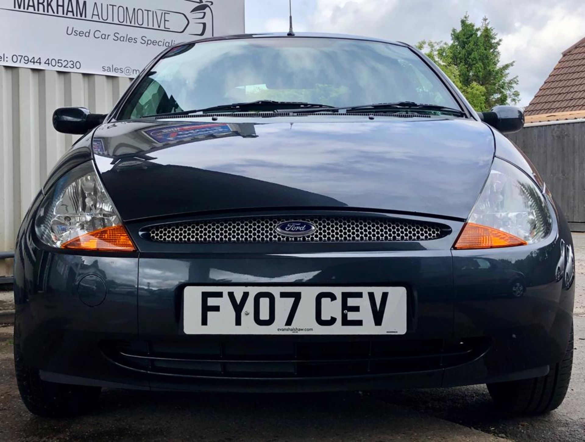 2007/07 REG FORD KA LUXURY 1.3 PETROL GREY 3 DOOR HATCHBACK, SHOWING 3 FORMER KEEPERS *NO VAT* - Image 2 of 21