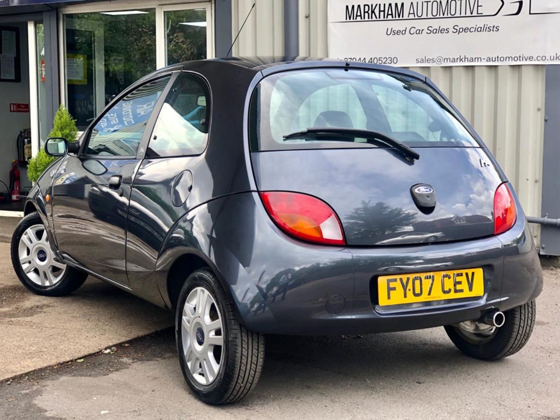 2007/07 REG FORD KA LUXURY 1.3 PETROL GREY 3 DOOR HATCHBACK, SHOWING 3 FORMER KEEPERS *NO VAT* - Image 5 of 21