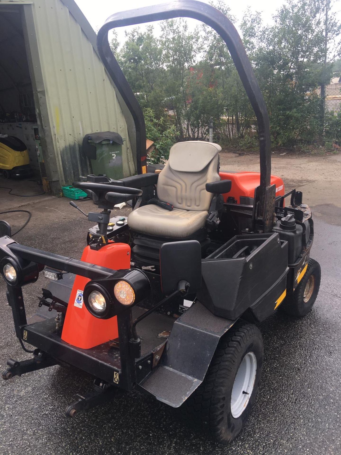 2009/09 REG RANSOMES JACOBSEN HR3300T 4WD HYDROSTATIC TURBO DIESEL ORANGE MOWING MACHINE *NO VAT* - Image 2 of 16