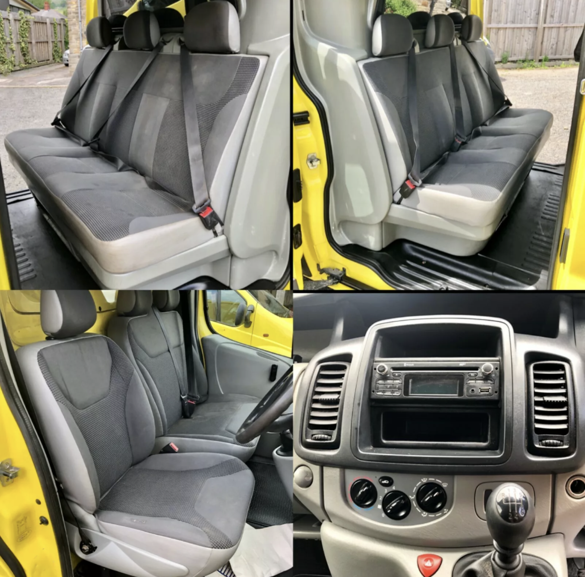 2014/14 REG VAUXHALL VIVARO 2900 CDTI LWB 2.0 DIESEL 6 SEATER YELLOW VAN, 0 FORMER KEEPERS no vat - Image 12 of 12