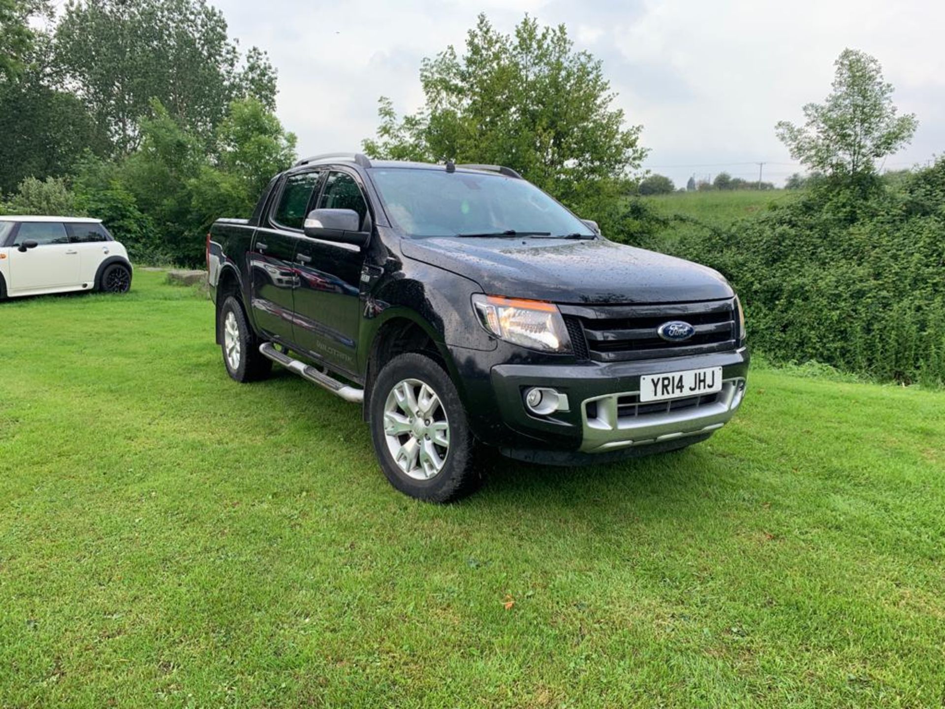 2014/14 REG FORD RANGER WILDTRAK 4X4 D/C TDCI 3.2L AUTOMATIC BLACK PICK-UP, SHOWING 2 FORMER KEEPERS - Bild 2 aus 12