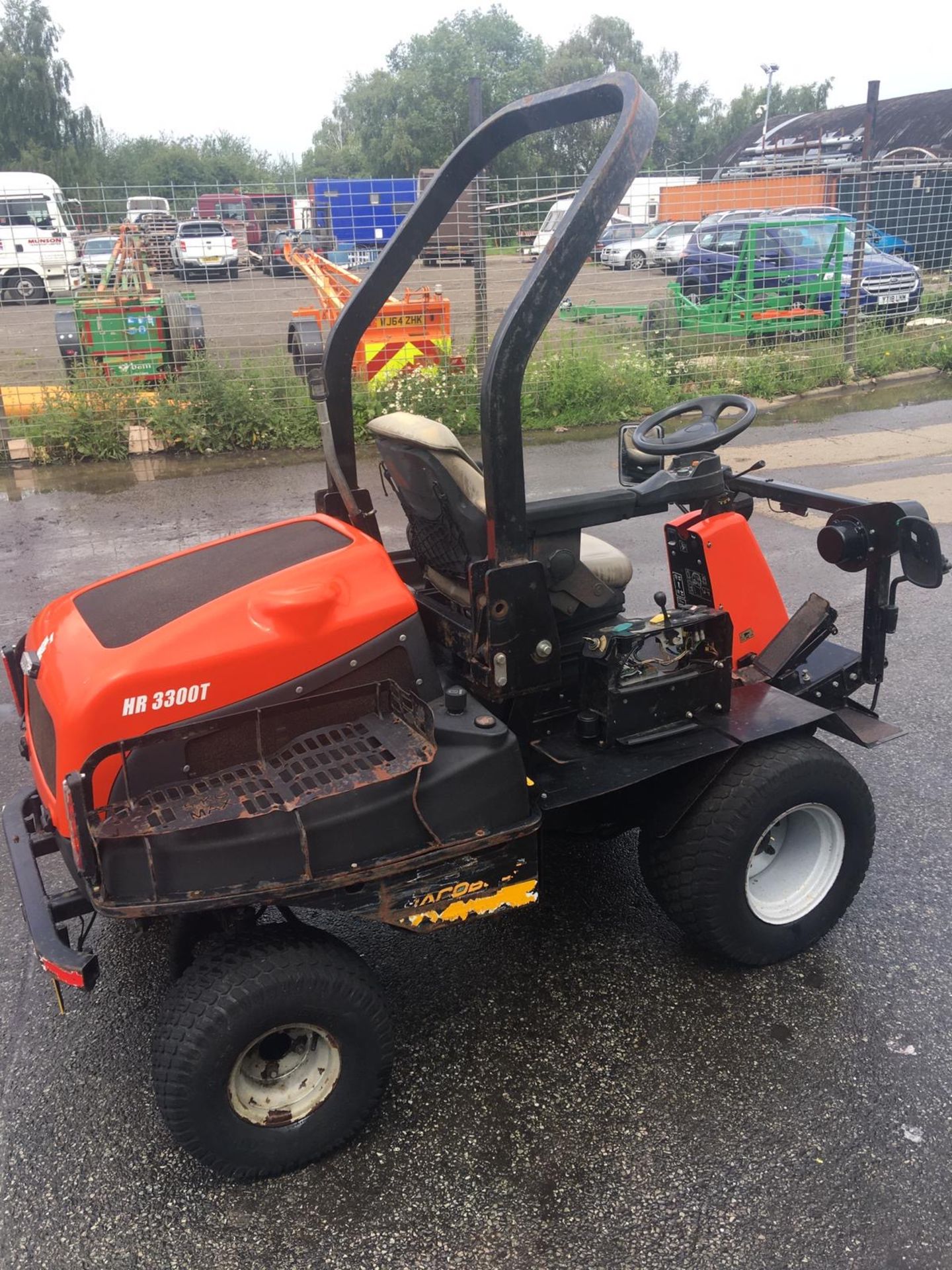 2009/09 REG RANSOMES JACOBSEN HR3300T 4WD HYDROSTATIC TURBO DIESEL ORANGE MOWING MACHINE *NO VAT* - Image 6 of 16