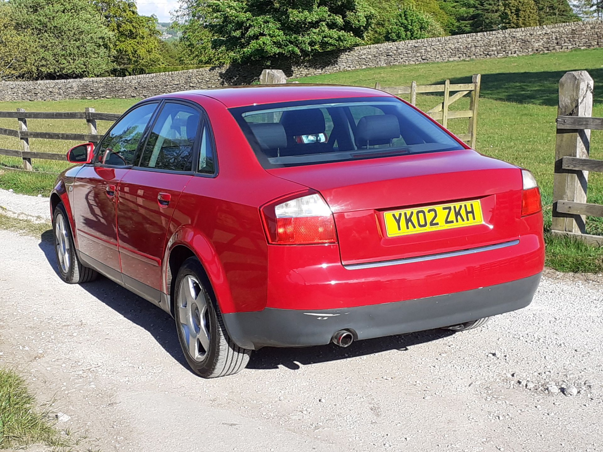 2002/02 REG AUDI A4 SE 1.6 PETROL 4 DOOR SALOON RED, SHOWING 0 FORMER KEEPERS *NO VAT* - Image 4 of 7