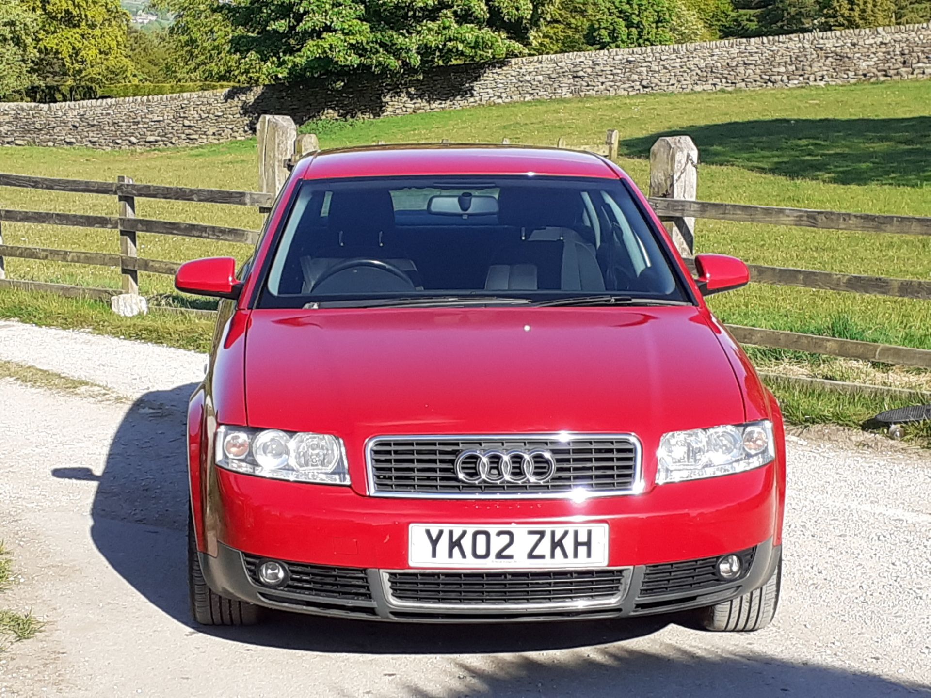 2002/02 REG AUDI A4 SE 1.6 PETROL 4 DOOR SALOON RED, SHOWING 0 FORMER KEEPERS *NO VAT* - Image 3 of 7