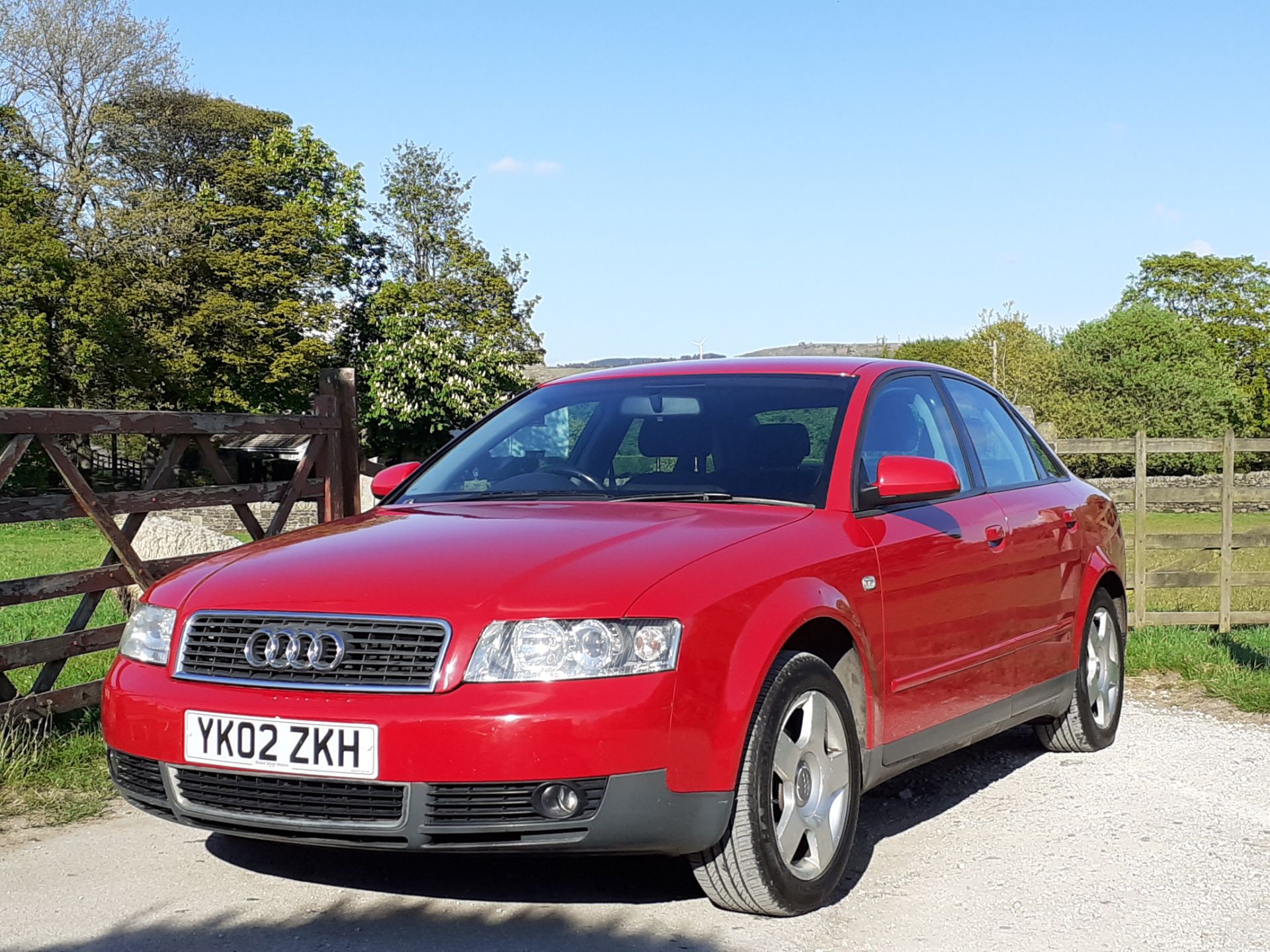 2002/02 REG AUDI A4 SE 1.6 PETROL 4 DOOR SALOON RED, SHOWING 0 FORMER KEEPERS *NO VAT* - Image 2 of 7