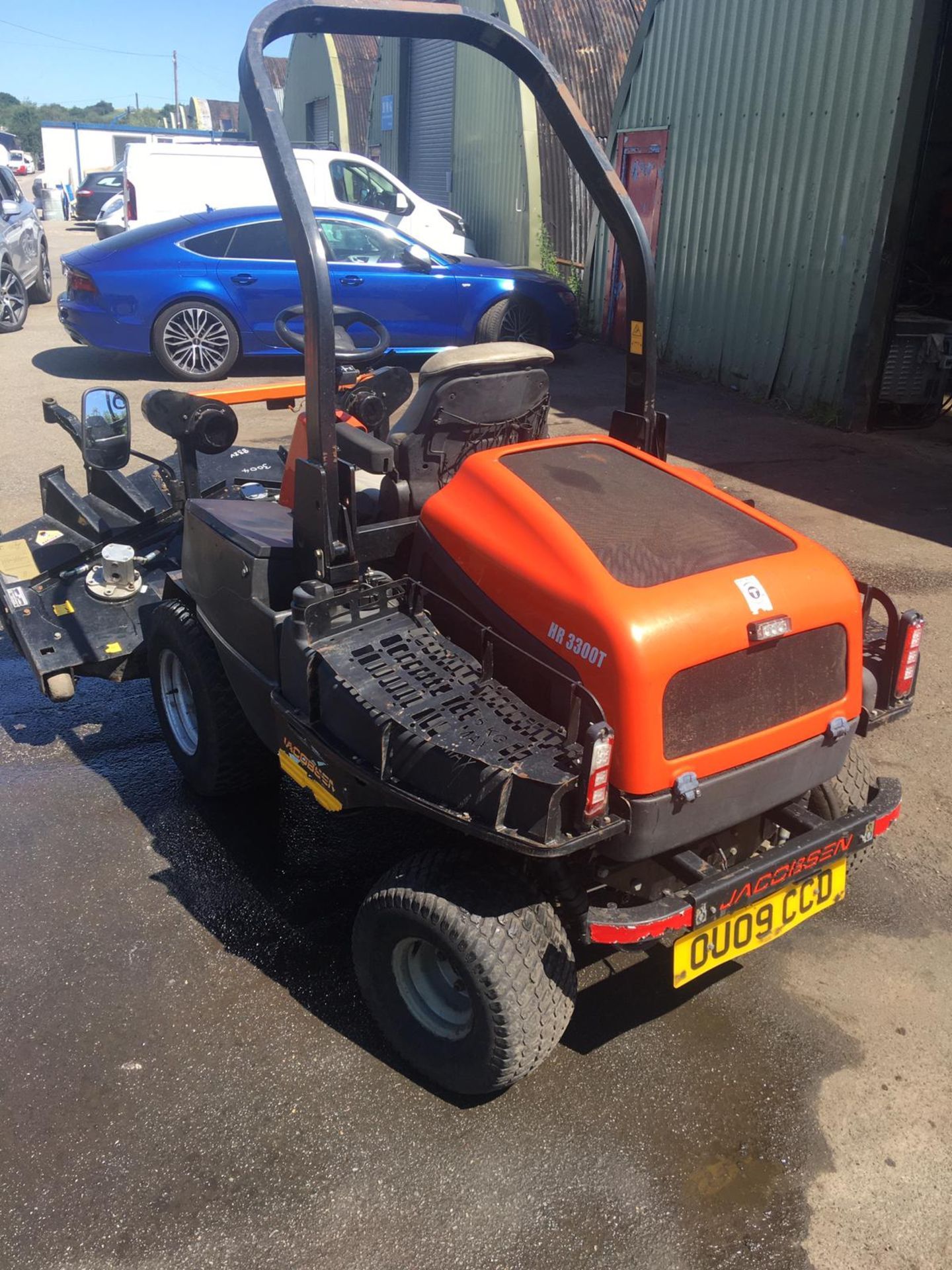 2009/09 REG RANSOMES JACOBSEN HR3300T 4WD HYDROSTATIC TURBO DIESEL ORANGE MOWING MACHINE *NO VAT* - Image 3 of 21