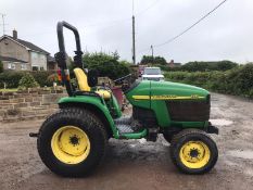JOHN DEERE 4310 COMPACT TRACTOR WITH ROLL BAR, RUNS AND DRIVES *PLUS VAT*