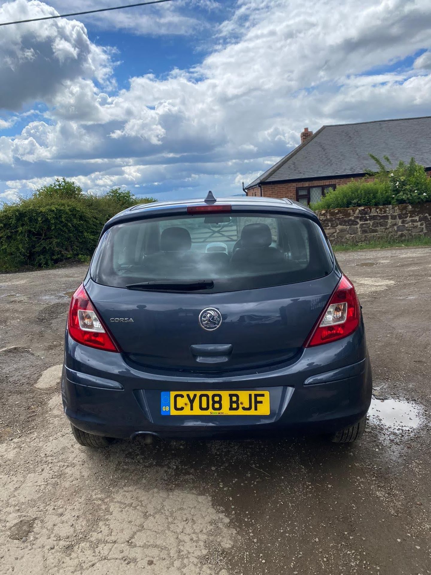 2008/08 REG VAUXHALL CORSA SXI AIR CONDITIONING 16V 1.4 PETROL 90 BHP MANUAL BLUE 5DR HATCHBACK - Image 4 of 7