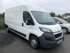 2015/15 REG PEUGEOT BOXER HDI 335 L3H2 PROFESSIONAL 2.2 DIESEL WHITE PANEL VAN 130 BHP *NO VAT*