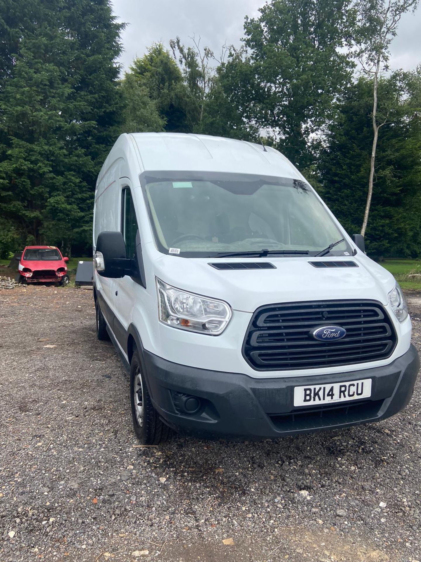 2014/14 REG FORD TRANSIT 350 2.2 DIESEL PANEL VAN WHITE, SHOWING 1 FORMER KEEPER *PLUS VAT* - Image 3 of 8