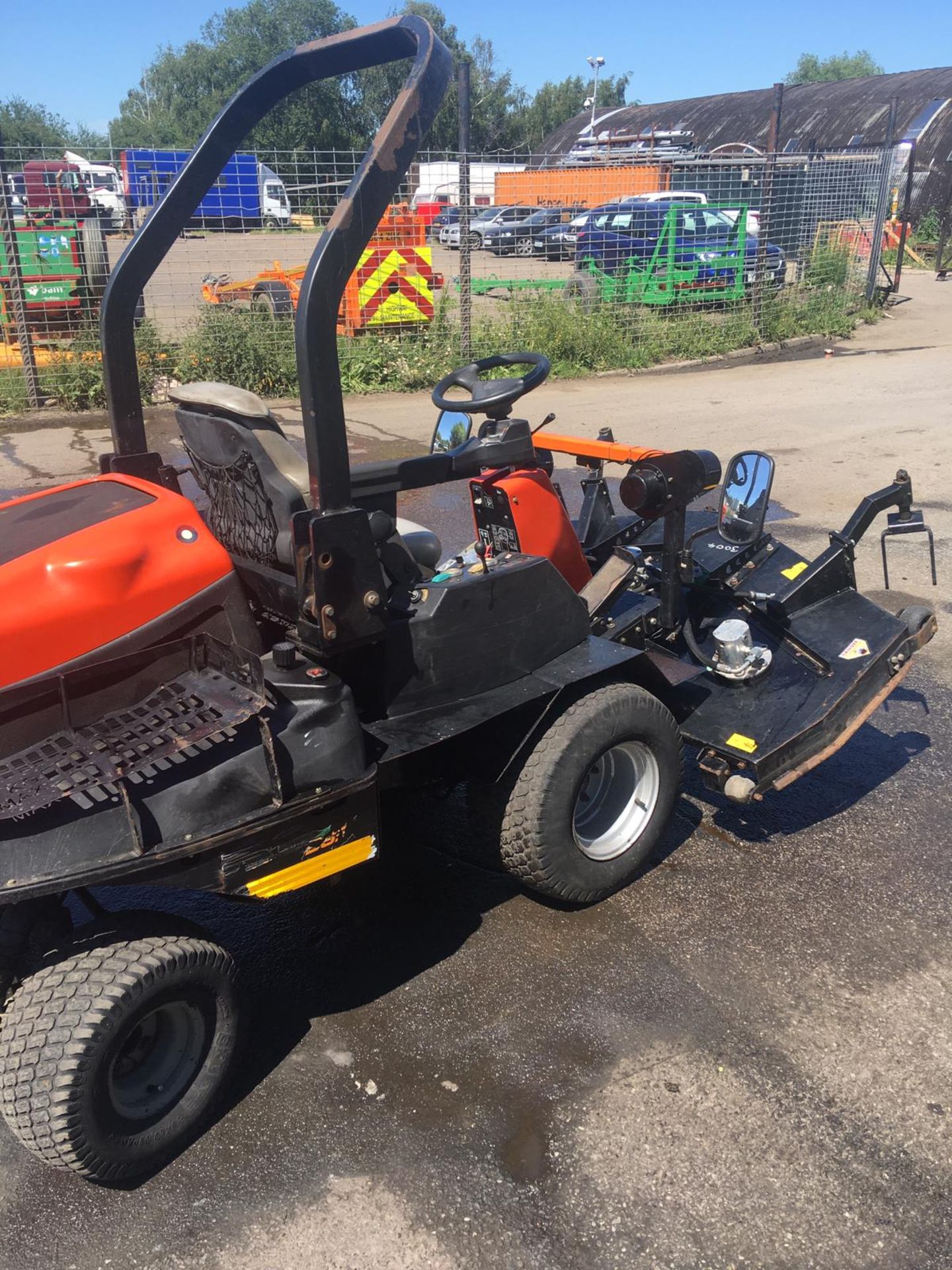 2009/09 REG RANSOMES JACOBSEN HR3300T 4WD HYDROSTATIC TURBO DIESEL ORANGE MOWING MACHINE *NO VAT* - Image 3 of 21