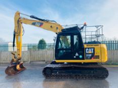 CAT 313 F LGC STEEL TRACKED CRAWLER DIGGER / EXCAVATOR, YEAR 2016, 3445 HOURS, 2 X BUCKETS, AIR CON