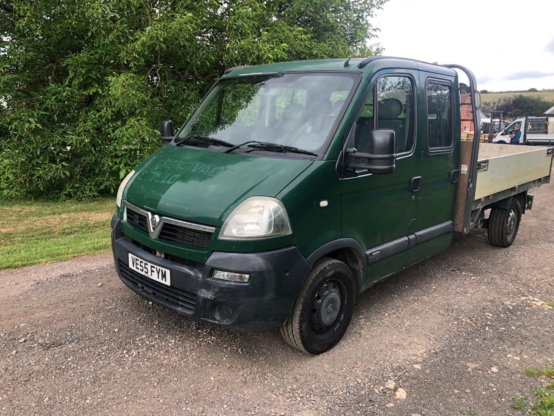 2005/55 REG VAUXHALL MOVANO 3.5 TON LWB 2.5DTI CREW CAB DROPSIDE 7 SEATER, SHOWING 3 FORMER KEEPERS - Image 2 of 10