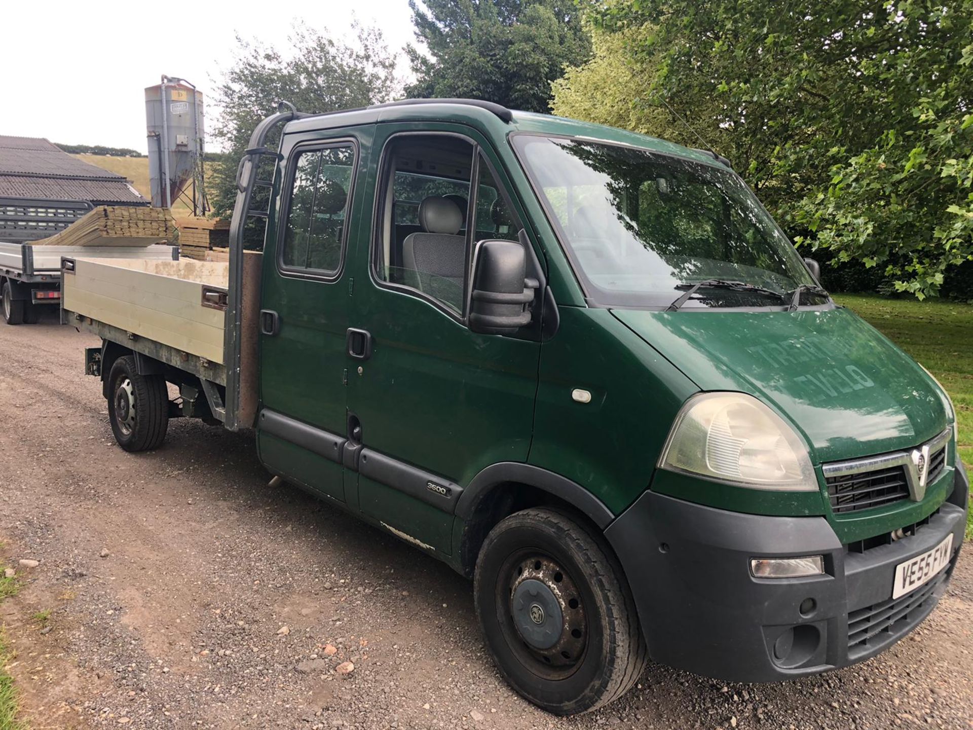 2005/55 REG VAUXHALL MOVANO 3.5 TON LWB 2.5DTI CREW CAB DROPSIDE 7 SEATER, SHOWING 3 FORMER KEEPERS