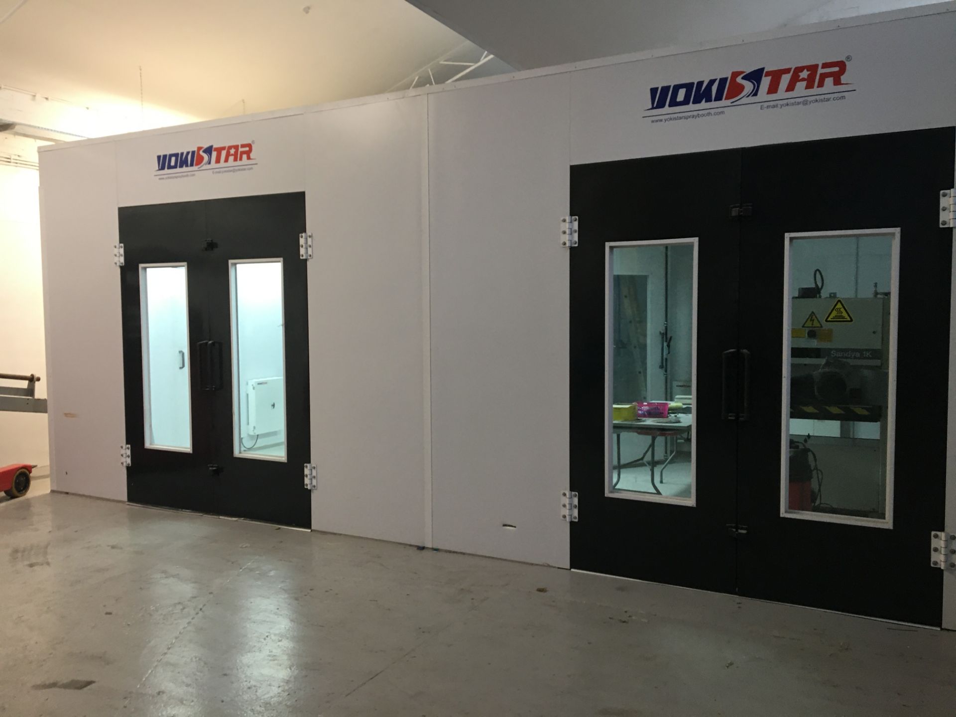 THIS IS A BRAND NEW SPRAY BOOTH WITH A DRYING ROOM USING INFARED HEATING *PLUS VAT* - Image 3 of 19