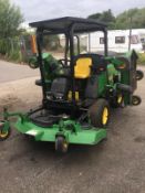 JOHN DEERE 1600 WIDE AREA TURBO BATWING RIDE ON LAWN MOWER, CRUISE CONTROL, RUNS & WORKS *NO VAT*