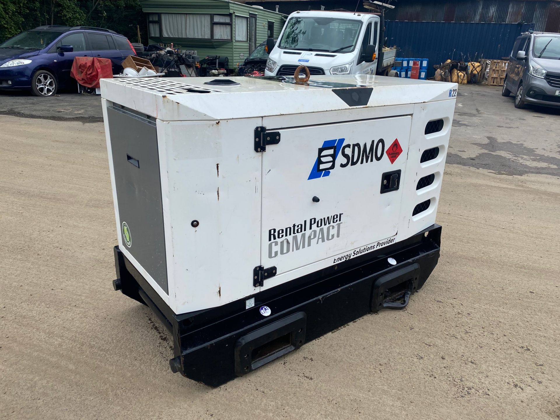 2013 SDMO R22 22 KVA SUPER SILENT DIESEL GENERATOR, 5100 HOURS, 240 AND 415V 3 PHASE *PLUS VAT*