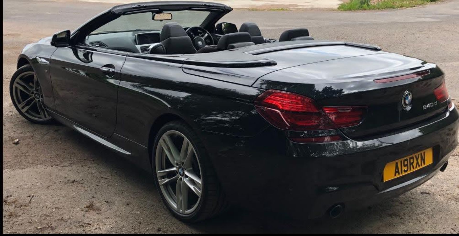 2014/14 REG BMW 640D M SPORT AUTOMATIC 3.0 DIESEL BLACK CONVERTIBLE *NO VAT* - Image 4 of 17