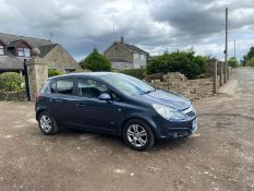 2008/08 REG VAUXHALL CORSA SXI AIR CONDITIONING 16V 1.4 PETROL 90 BHP MANUAL BLUE 5DR HATCHBACK