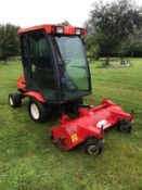 KUBOTA F3060 OUTFRONT FLAIL DECK LAWN MOWER WITH FULL GLASS CAB, RUNS, DRIVES AND CUTS *PLUS VAT*