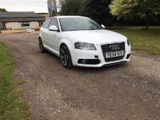 2008/58 REG AUDI A3 S LINE 158 TFSI 1.8 PETROL 3 DOOR HATCHBACK, SHOWING 4 FORMER KEEPERS *NO VAT*