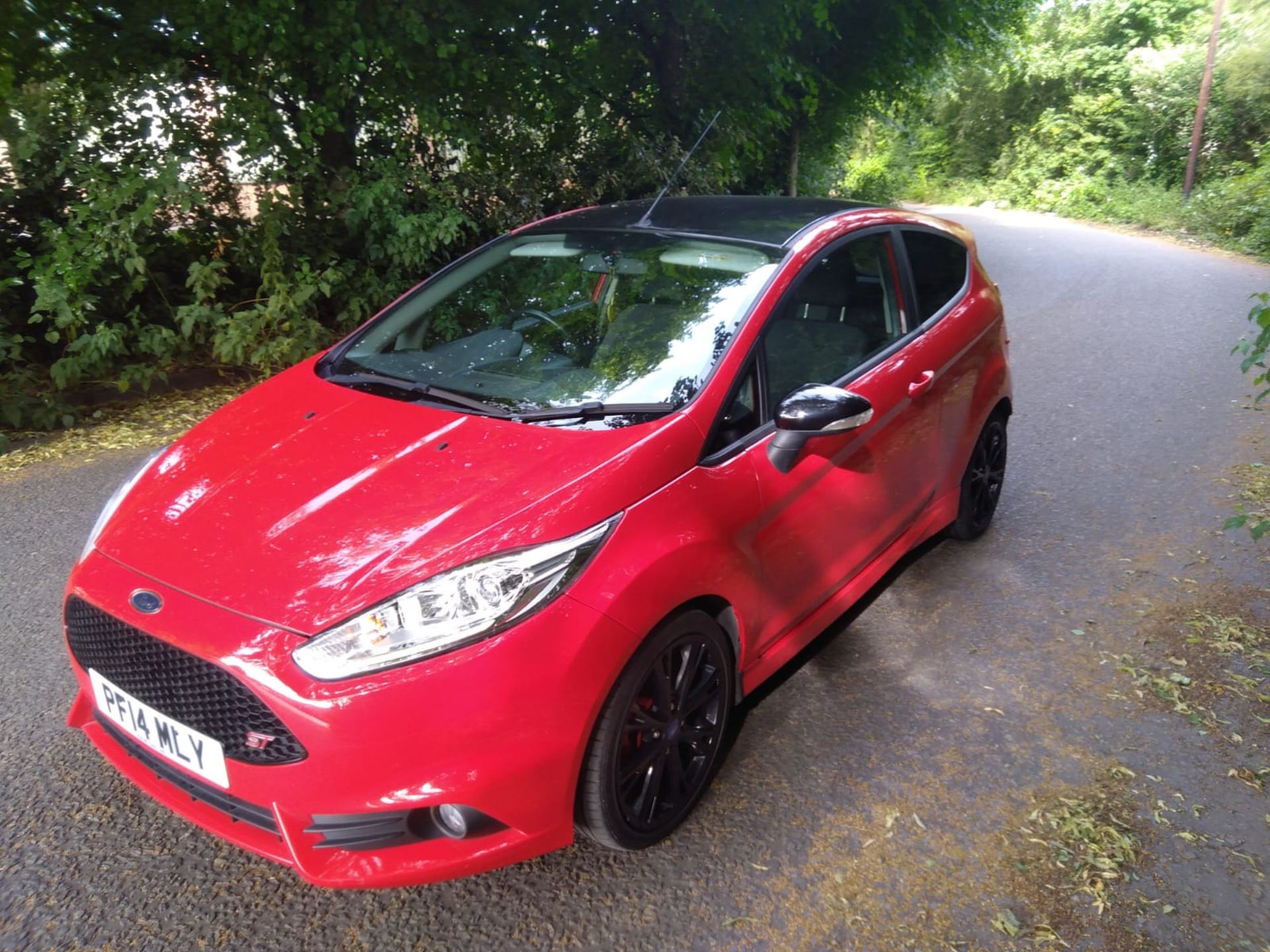 2014/14 REG FORD FIESTA ZETEC S 998CC PETROL RED 3DR HATCHBACK 125HP, SHOWING 1 FORMER KEEPER - Image 2 of 7