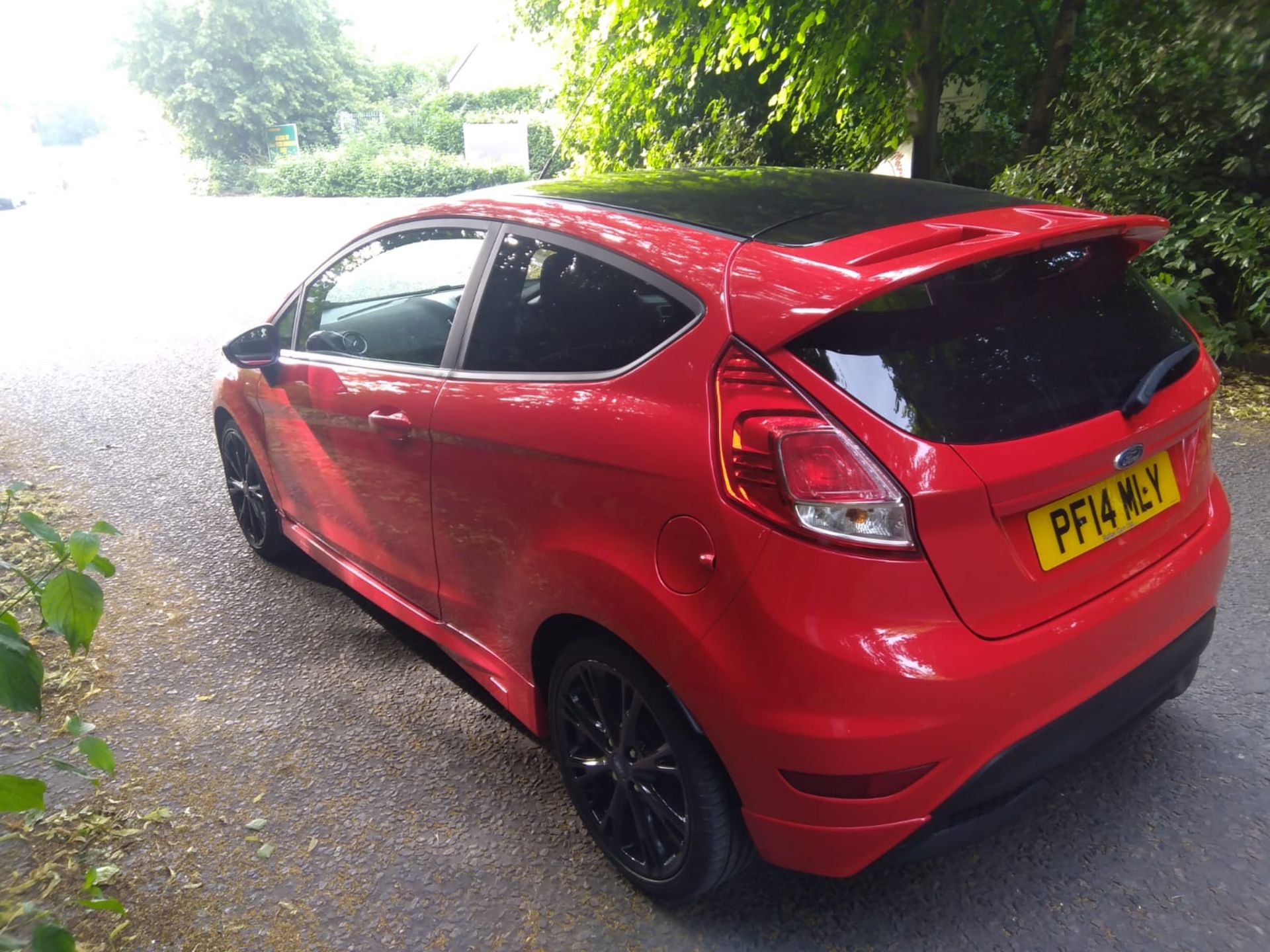 2014/14 REG FORD FIESTA ZETEC S 998CC PETROL RED 3DR HATCHBACK 125HP, SHOWING 1 FORMER KEEPER - Image 3 of 7