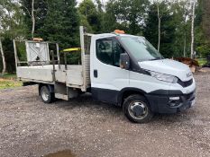 2017/17 REG IVECO DAILY 35C13 2.3 DIESEL 130BHP DROPSIDE LORRY, SHOWING 0 FORMER KEEPERS *PLUS VAT*