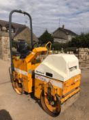 BENFORD TV800 TWIN DRUM VIBRATING RIDE ON ROLLER WITH ROLL BAR, RUNS, DRIVES AND VIBRATES *PLUS VAT*